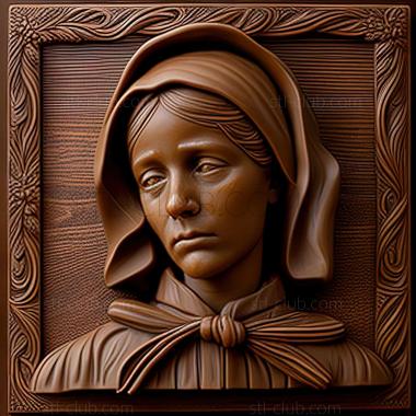 3D model Mary Lizzie Macomber American artist (STL)